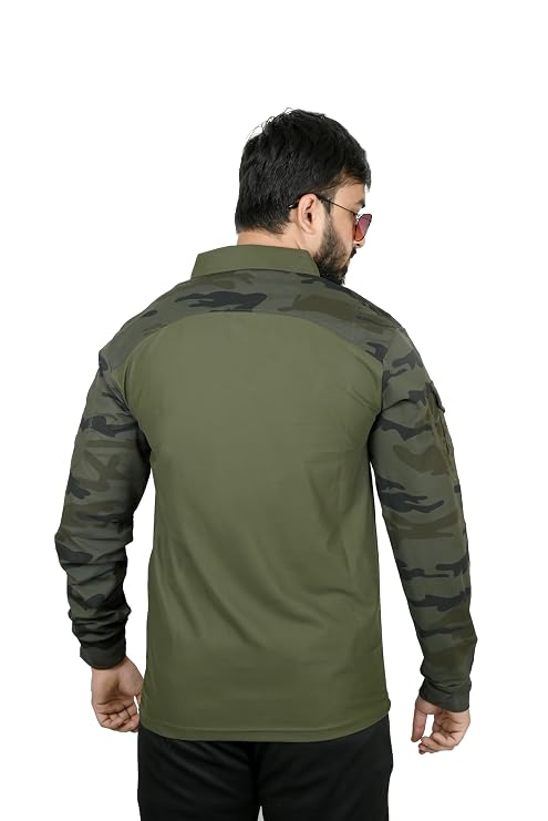 Badbrook Men's Tactical Camouflage T-Shirt | Regular Fit Half Sleeve